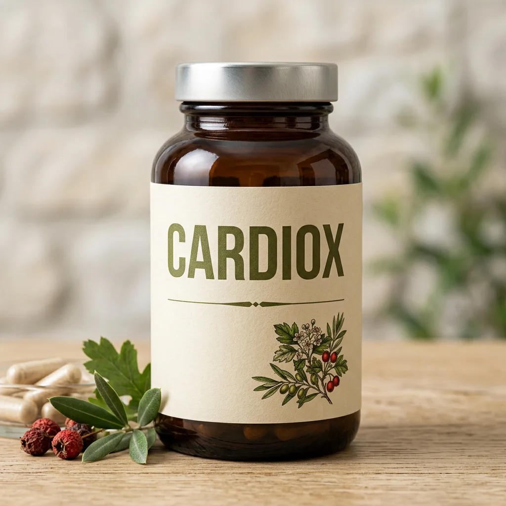 CardioX food supplement jar, 60 capsules